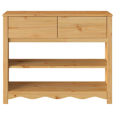 Konsola Drammen Dąb 89,5 x 37 x 73 cm Lite drewno sosnowe
