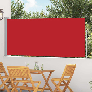 Zwijana markiza boczna, 120 x 300 cm, czerwona