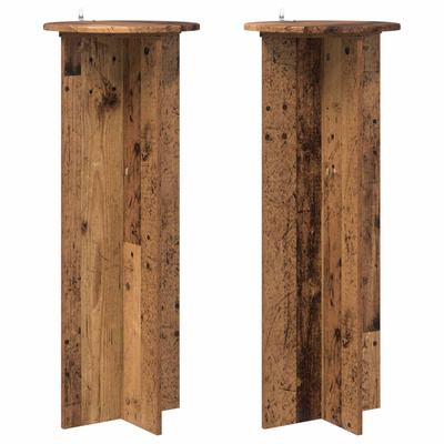 Stojak na rośliny 2 pcs Stare drewno ?40 x 100 cm