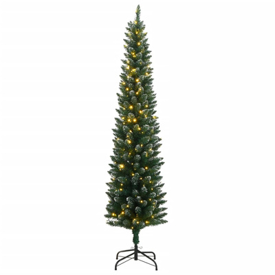 Sztuczna, smukła choinka, 150 lampek LED, 150 cm