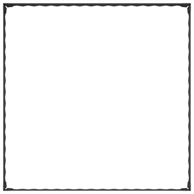 Krawężnik do trawnika 4 szt. 100 x 100 x 20 cm Stal Czarny