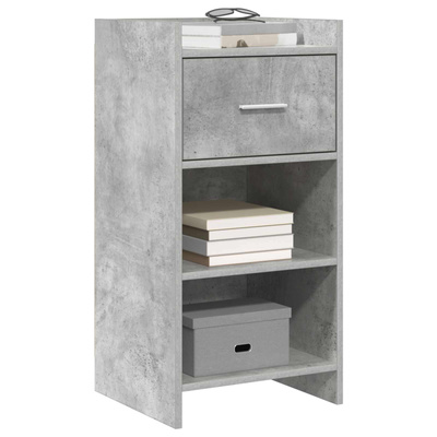 Bufet Betonowy szary 40 x 36 x 80 cm Drewno inżynieryjne