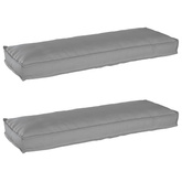 Zestaw poduszek na paletę 2 pcs Szary 120 x 40 x 8 cm