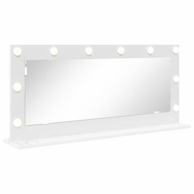 Lustro toaletowe Prostokątny Z lustrem Biały 100 x 45 x 18 cm
