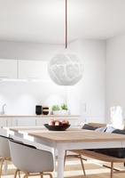 Lampa sufitowa wisząca 1X60W E27 ażurowy biały BENE 31-70579