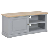 vidaXL Szafka pod TV, szara, 90x30x40 cm, drewniana