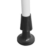 Markiza zwijana ręcznie, 150 cm, pomarańczowo-białe pasy