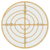 Stół jadalniany, ?50 cm, szkło hartowane i stal