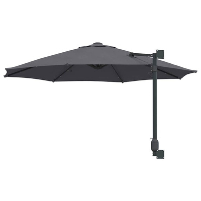 Parasolka ogrodowa Antracyt 248 x 248 x 148 cm Poliester i Stal