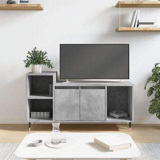 vidaXL Szafka pod TV, szarość betonu, 100x35x55 cm wariant 4