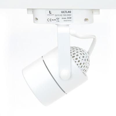 Lampa szynowa (obudowa bez żarówki) -GU10  1-fazowa