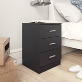 vidaXL Szafki nocne 2 szt., czarne 38x35x56 cm materiał drewnopochodny