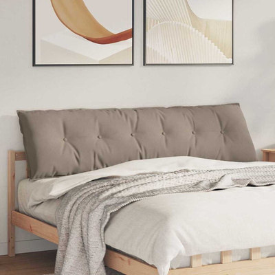 Poduszka na plecy Ciemnoszary 180 x 50 cm Tkanina mikrofibrowa