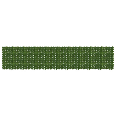 Parawan balkonowy z liśćmi zielony 500 x 100 cm