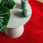 vidaXL Dywan HUARTE z krótkim włosiem, czerwony, Ø 160 cm