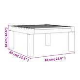 vidaXL Leżak z poduszkami biały, PP