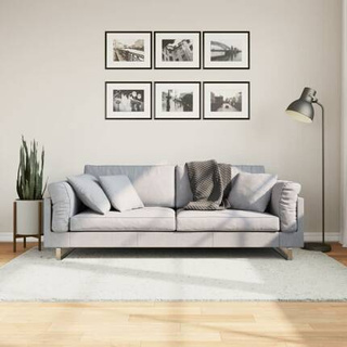 vidaXL Dywan OVIEDO z krótkim włosiem, kremowy, 140x200 cm