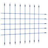 Siatka do wspinania, 200x150 cm, niebieska