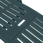 vidaXL Leżak z podnóżkiem, plastikowy, zielony