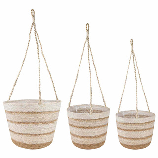 Kosze na rośliny z trawy morskiej 3 pcs