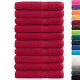 Ręczniki premium SOLUND 10 szt. czerwone, 100x200 cm, 600 g/cm?