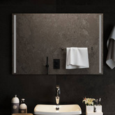Lustro łazienkowe z LED, 90x60 cm vidaXL