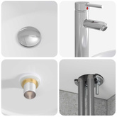 Zestaw Szafek Łazienkowych 5 szt. Betonowy szary