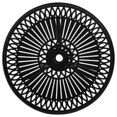 Stół ogrodowy, czarny, 62x62x65 cm, odlewane aluminium