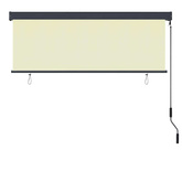 Roleta kremowy 180 x 250 cm Materiał i Aluminium