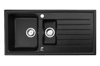 Zlewozmywak Napoli 15 8M / czarny metalik