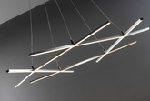 Lampa wisząca Led ANDROS 5-punktowa – geometryczny nowoczesny żyrandol LED 4000K