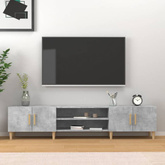 Szafka pod TV, szarość betonu, 180x31,5x40 cm vidaXL