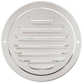 Pokrywy wentylacyjne 4 pcs Srebrny 100 mm Stal nierdzewna