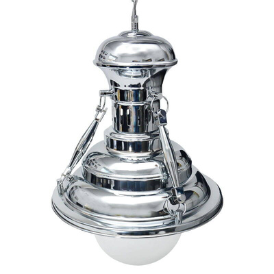 Lampa wisząca industrialna E27 chrom 130cm