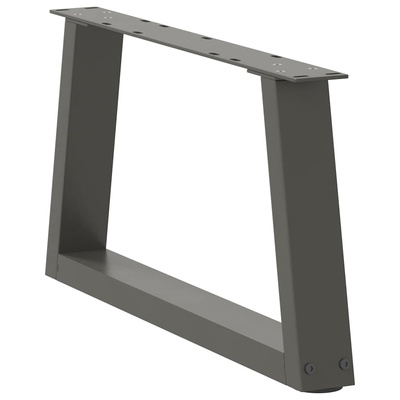 Nogi do stolika kawowego w kształcie litery V 2 szt. Antracyt 70x(30-31,3) cm Stal