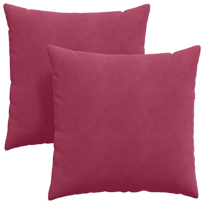 Poduszki na sofę 2 pcs Czerwone wino 80 x 80 cm