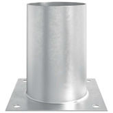 Okrągły kotwicy gruntowej 12 pcs srebrny 15 x 15 x 15 cm Metal