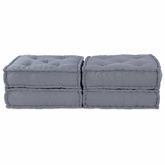 Modularna jednostka sofy 2 pcs Szary 140 x 70 x 36 cm tkanina