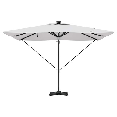 Parasol Roma Beżowy 286 x 284 x 270 cm Aluminium i Poliester