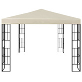 Altana ze sznurem lampek LED, 3x4 m, kremowa