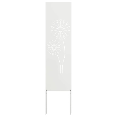 Ekran zapewniający prywatność w ogrodzie Biały 32 x 140 cm