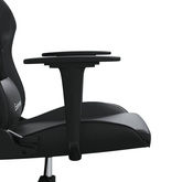 vidaXL Masujący fotel gamingowy, czarny, sztuczna skóra model standard