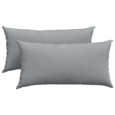 Poduszki na sofę 2 pcs Jasnoszary 80 x 40 cm tkanina