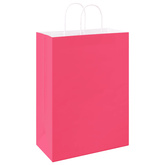 Torby papierowe 250 szt. z uchwytami Różowe 32x17x44 cm