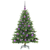 Sztuczna choinka z 150 diodami LED Zielony 120 cm PE i PVC