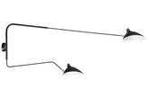 Kinkiet RAVEN WALL UP 2 czarny z wysięgnikiem