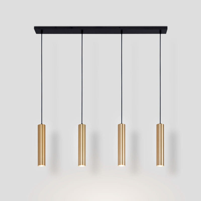 Lampa Wiszaca cztery złote tuby GU10 Abruzzo Trotti