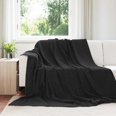 Koce narzutowe 6 pcs Czarny 220 x 240 cm Polar