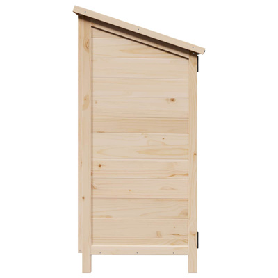 Shed ogrodowy naturalny 59 x 56 x 113,5 cm Drewno Świerkowe