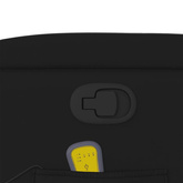 vidaXL Podnoszony fotel masujący, rozkładany, czarny, ekoskóra